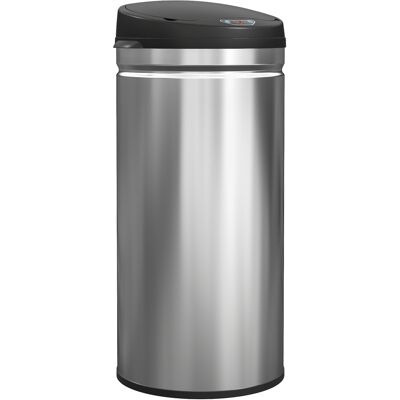 JHY DESIGN Cubo De Basura De 42 Litros Con Sensor De Movimiento Y Cierre Suave, De Acero Inoxidable, Sin Contacto, Para Cocinas Higiénicas. JHY DESIGN Cubo De Basura De 42 Litros Con Sensor De Movimiento Y Cierre Suave, De Acero Inoxidable, Sin Contacto, Para Cocinas Higiénicas.