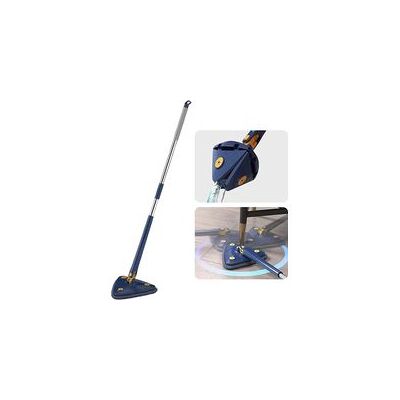 OEM Fregona Telescópica Triangular Giratoria De 360° Con Función De Centrifugado Automático, 2 Almohadillas De Limpieza, Mopa De Microfibra Extensible (azul) - Crezuo OEM Fregona Telescópica Triangular Giratoria De 360° Con Función De Centrifugado Automático, 2 Almohadillas De Limpieza, Mopa De Microfibra Extensible (azul) - Crezuo