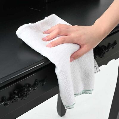 Vidaxl Paños De Limpieza 50 Uds Blancas Con Rayas Verdes 50x60 Cm Vidaxl Paños De Limpieza 50 Uds Blancas Con Rayas Verdes 50x60 Cm