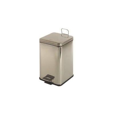 Mediclinics - Pp1214c Cubo Pedal Cuadrado 14,5 L Inox Brillo - Ref: Pp1214c Mediclinics - Pp1214c Cubo Pedal Cuadrado 14,5 L Inox Brillo - Ref: Pp1214c
