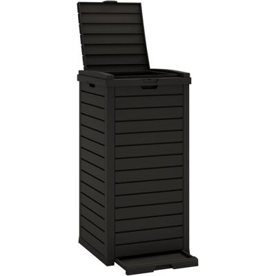 HELLOSHOP26 Cubo De Basura Exterior 41 X 41 X 86 Cm Polipropileno Negro HELLOSHOP26 Cubo De Basura Exterior 41 X 41 X 86 Cm Polipropileno Negro