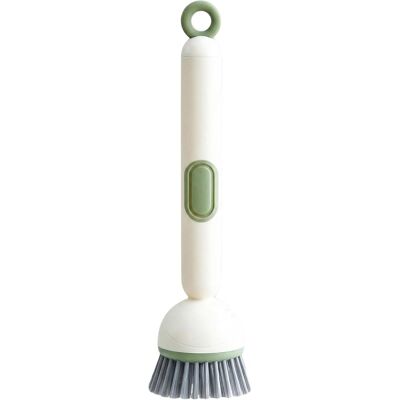 OEM Cepillo Para Lavar Platos Con Dispensador De Jabón, Cepillo De Limpieza Para Fregadero De Cocina Con Mango Largo Y Cabezal Giratorio, No Raya El Mango Para Una Limpieza Profunda, Presione Para Liberar OEM Cepillo Para Lavar Platos Con Dispensador De Jabón, Cepillo De Limpieza Para Fregadero De Cocina Con Mango Largo Y Cabezal Giratorio, No Raya El Mango Para Una Limpieza Profunda, Presione Para Liberar