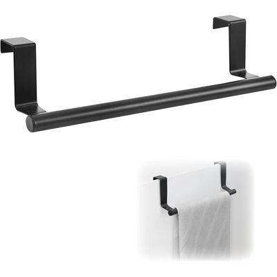 OEM Toallero Para Puerta, Soporte Para Paños De Cocina De Acero Inoxidable, Soporte Para Toallas De Cocina, Para Colgar (no Requiere Taladro), 23 Cm De Largo, Color Negro OEM Toallero Para Puerta, Soporte Para Paños De Cocina De Acero Inoxidable, Soporte Para Toallas De Cocina, Para Colgar (no Requiere Taladro), 23 Cm De Largo, Color Negro
