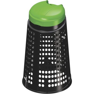 Artplast Eco-Cubo - Cubo de basura 120L, Verde/Negro - Exterior/Interior Artplast Eco-Cubo - Cubo de basura 120L, Verde/Negro - Exterior/Interior