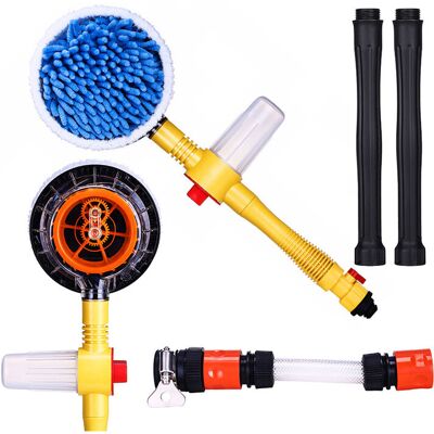 DPZO Cepillo Para Limpiar Coches, Kit De Limpieza Para Coches, Mopa Giratoria De 360°, Cepillo De Microfibra Para Lavar Coches Con Mango Largo (amarillo) DPZO Cepillo Para Limpiar Coches, Kit De Limpieza Para Coches, Mopa Giratoria De 360°, Cepillo De Microfibra Para Lavar Coches Con Mango Largo (amarillo)