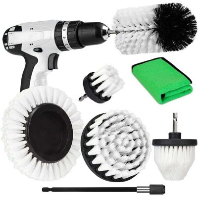 OEM Juego De 7 Cepillos De Limpieza Blancos Soft-breath Para Taladro/atornillador. Cepillos Para Limpiar Baños, Duchas, Cocinas Y Cerámica. -crezuo OEM Juego De 7 Cepillos De Limpieza Blancos Soft-breath Para Taladro/atornillador. Cepillos Para Limpiar Baños, Duchas, Cocinas Y Cerámica. -crezuo