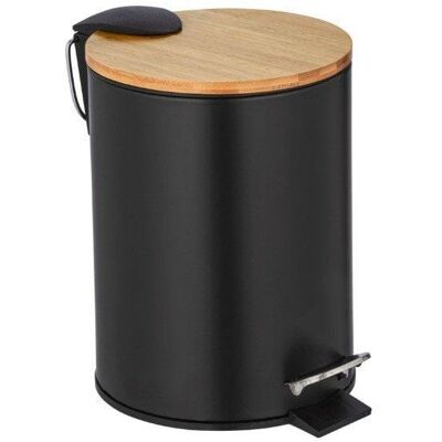 Wenko Tortona Cubo De Basura Con Pedal 3 Litros Negro Wenko Tortona Cubo De Basura Con Pedal 3 Litros Negro