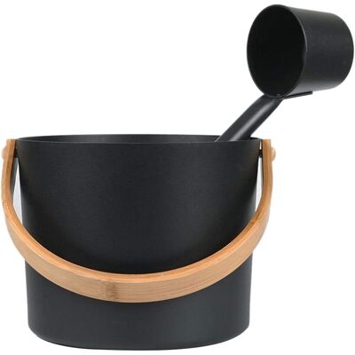 OEM Cubo Y Cucharón De Agua, Capacidad De 7 Litros, Cubo De Agua De Aluminio Con Mango De Madera, Barril De Sauna De Metal, Accesorios De Alta Calidad Para Los Amantes De La Sauna. OEM Cubo Y Cucharón De Agua, Capacidad De 7 Litros, Cubo De Agua De Aluminio Con Mango De Madera, Barril De Sauna De Metal, Accesorios De Alta Calidad Para Los Amantes De La Sauna.