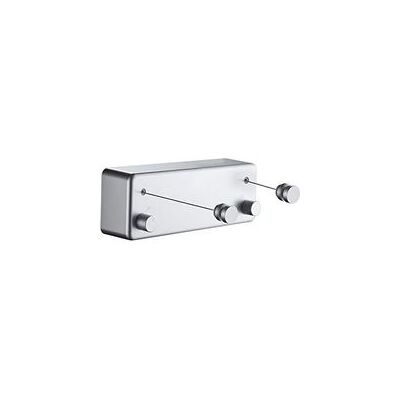 OEM Tendedero Retráctil Para Interiores Y Exteriores - Resistente, De Acero Inoxidable, 2 X 4,2 M, Montaje En Pared (requiere Taladro) - Plateado - Crezuo OEM Tendedero Retráctil Para Interiores Y Exteriores - Resistente, De Acero Inoxidable, 2 X 4,2 M, Montaje En Pared (requiere Taladro) - Plateado - Crezuo