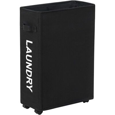 OEM Cesto De Ropa De 44 Litros Con Ruedas, Cesto De Ropa Delgado Y Plegable, Bolsa Para Ropa Sucia, Contenedor De Ropa Estrecho Con Ruedas (negro) -crezuo OEM Cesto De Ropa De 44 Litros Con Ruedas, Cesto De Ropa Delgado Y Plegable, Bolsa Para Ropa Sucia, Contenedor De Ropa Estrecho Con Ruedas (negro) -crezuo