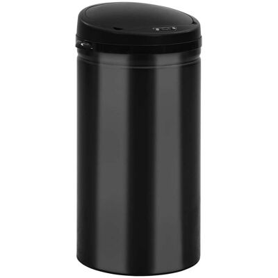 Cubo De Basura Con Sensor Automático 50l Acero Al Carbono Negro Vidaxl Cubo De Basura Con Sensor Automático 50l Acero Al Carbono Negro Vidaxl