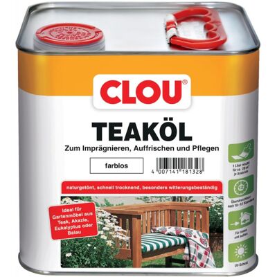 CLOUTH Aceite De Teck Incoloro 2,5l (por 3) CLOUTH Aceite De Teck Incoloro 2,5l (por 3)