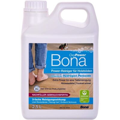 BONA Limpiador Suelos De Madera 2,5 Litros, Oxypower Para Suelos De Madera, Nf-kanister, Para Spray Mop BONA Limpiador Suelos De Madera 2,5 Litros, Oxypower Para Suelos De Madera, Nf-kanister, Para Spray Mop