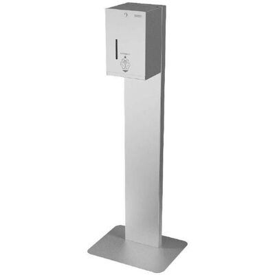 Sanela Dispensadores De Acero Inoxidable - Dispensador De Pie Automático De Desinfectante, Capacidad 5 L, Alimentación De Red, Acero Inoxidable Mate Slzn 59es Sanela Dispensadores De Acero Inoxidable - Dispensador De Pie Automático De Desinfectante, Capacidad 5 L, Alimentación De Red, Acero Inoxidable Mate Slzn 59es
