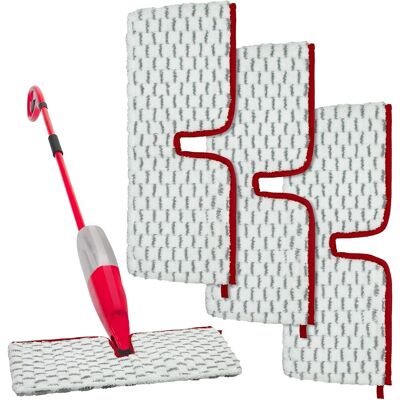 OEM Paquete De 3 Recambios De Microfibra Para Fregonas Pulverizadoras Compatibles Con Vileda 1-2 Spraymax, Fregona De Microfibra Lavable Para Cocina Y Baño, Apta Para Todo Tipo De Suelos (gris-3) OEM Paquete De 3 Recambios De Microfibra Para Fregonas Pulverizadoras Compatibles Con Vileda 1-2 Spraymax, Fregona De Microfibra Lavable Para Cocina Y Baño, Apta Para Todo Tipo De Suelos (gris-3)