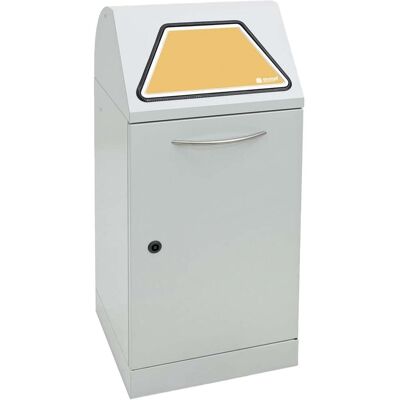 Kaiserkraft - 60L - tapa abatible manual - gris - Cubo de basura Kaiserkraft - 60L - tapa abatible manual - gris - Cubo de basura