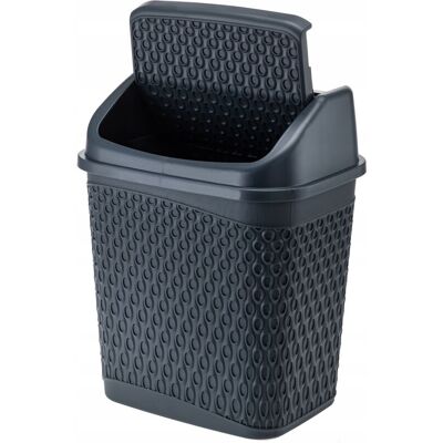 SHUMEE Cesta Abatible 6,2 L Gris Orion 1 Unidad. SHUMEE Cesta Abatible 6,2 L Gris Orion 1 Unidad.