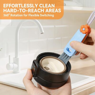 OEM Juego De Cepillos De Limpieza Para Tapas De Tazas Con Forma De Pétalo, Herramienta De Limpieza Para Tapas De Tazas, Cepillo De Cocina Para El Hogar (juego De 3) OEM Juego De Cepillos De Limpieza Para Tapas De Tazas Con Forma De Pétalo, Herramienta De Limpieza Para Tapas De Tazas, Cepillo De Cocina Para El Hogar (juego De 3)