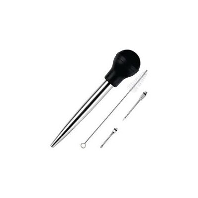 OEM Bulbo De Jugo De Acero Inoxidable Y Caucho Apto Para Uso Alimentario Con Inyector De Adobo Y Cepillo Para Una Fácil Limpieza - Crezuo OEM Bulbo De Jugo De Acero Inoxidable Y Caucho Apto Para Uso Alimentario Con Inyector De Adobo Y Cepillo Para Una Fácil Limpieza - Crezuo