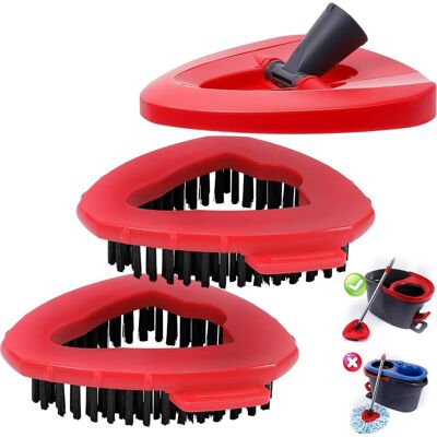 OEM Juego De 2 Cepillos De Fregar Y 1 Cabezal De Fregona Giratorio, Base De Repuesto Para El Sistema De 1 Depósito Easywring De O Ceda Y Viled. OEM Juego De 2 Cepillos De Fregar Y 1 Cabezal De Fregona Giratorio, Base De Repuesto Para El Sistema De 1 Depósito Easywring De O Ceda Y Viled.