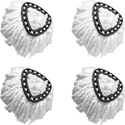 SUNXURY Paquete De 4 Cabezales De Repuesto Premium Para Mopa Mágica Giratoria De 360°, Compatibles Con Vileda Easywring Y Clean Turbo Classic 2 En 1 Turbo Mop, Color Blanco SUNXURY Paquete De 4 Cabezales De Repuesto Premium Para Mopa Mágica Giratoria De 360°, Compatibles Con Vileda Easywring Y Clean Turbo Classic 2 En 1 Turbo Mop, Color Blanco