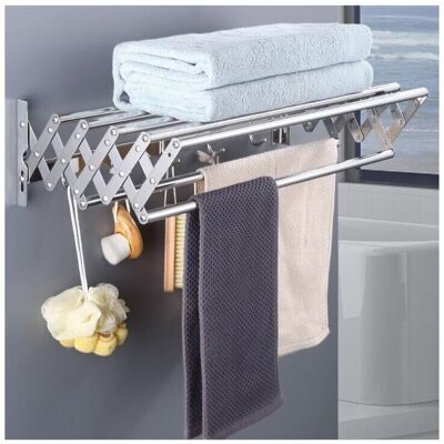 OEM Tendedero Mural Extensible Para Uso Interior Y Exterior, Lavadero, Baño, Balcón (60 Cm) -crezuo OEM Tendedero Mural Extensible Para Uso Interior Y Exterior, Lavadero, Baño, Balcón (60 Cm) -crezuo