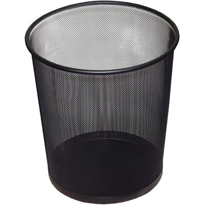 OEM Cubo Redondo De Malla Negra, 12 Litros, Papelera Metálica Para Oficina Y Hogar, Diseño Transpirable, Revestimiento Resistente A La Corrosión, Base A Prueba De Fugas, 26,6 X 21,8 X 28 Cm OEM Cubo Redondo De Malla Negra, 12 Litros, Papelera Metálica Para Oficina Y Hogar, Diseño Transpirable, Revestimiento Resistente A La Corrosión, Base A Prueba De Fugas, 26,6 X 21,8 X 28 Cm