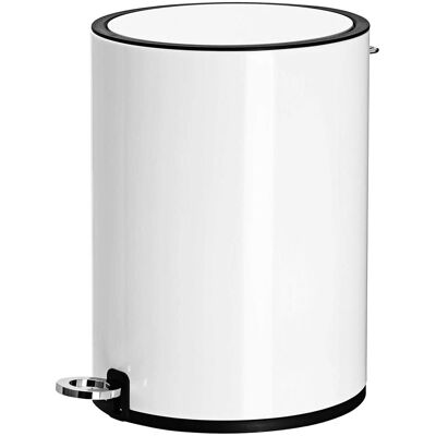 HELLOSHOP26 Papelera De Interior Con Pedal 3 Litros Con Tapa De Abs Y Cubo De Plástico Acero Para Baño Oficina Y Dormitorio 120000918 HELLOSHOP26 Papelera De Interior Con Pedal 3 Litros Con Tapa De Abs Y Cubo De Plástico Acero Para Baño Oficina Y Dormitorio 120000918