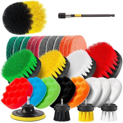 IROVAMI Juego De 30 Cepillos Para Taladro, Kit De Accesorios De Limpieza Multicolor, Cepillo De Limpieza Multiusos Para Juntas, Suelos, Bañeras, Duchas, Azulejos, Baños Y Cocinas. IROVAMI Juego De 30 Cepillos Para Taladro, Kit De Accesorios De Limpieza Multicolor, Cepillo De Limpieza Multiusos Para Juntas, Suelos, Bañeras, Duchas, Azulejos, Baños Y Cocinas.
