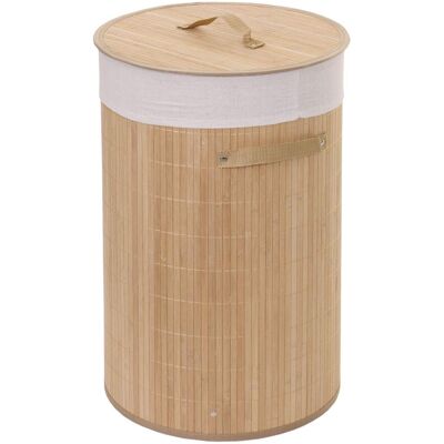 Décoshop26 - Cesto Para La Ropa/cesto De Bambú Natural 50l Con Asas 59x35cm Dec04122/2 Décoshop26 - Cesto Para La Ropa/cesto De Bambú Natural 50l Con Asas 59x35cm Dec04122/2