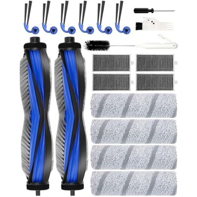 OEM Accesorios Adecuados Para Ecovacs Deebot X11 Omnicyclone/x11 Pro Omni: 19 Paños De Limpieza, Cepillos Principales, Cepillos Laterales, Filtro Hepa. OEM Accesorios Adecuados Para Ecovacs Deebot X11 Omnicyclone/x11 Pro Omni: 19 Paños De Limpieza, Cepillos Principales, Cepillos Laterales, Filtro Hepa.