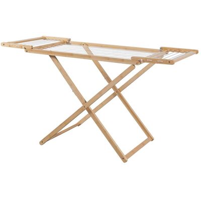 HELLOSHOP26 Tendedero De Ropa De Bambú 154 X 59 X 82 Cm Blanco Natural 030011337 HELLOSHOP26 Tendedero De Ropa De Bambú 154 X 59 X 82 Cm Blanco Natural 030011337
