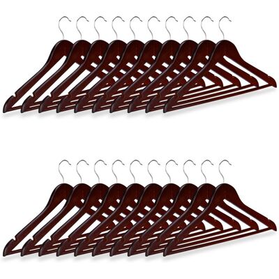 RELAXDAYS Pack De 100 Perchas Ropa, Colgadores Para Pantalones Y Camisas, Gancho Con Giro De 360°, 23 X 44 X 1 Cm, Marrón RELAXDAYS Pack De 100 Perchas Ropa, Colgadores Para Pantalones Y Camisas, Gancho Con Giro De 360°, 23 X 44 X 1 Cm, Marrón