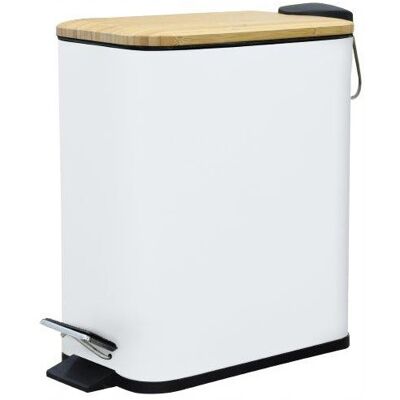 SHUMEE Galicja Verto Cubo De Basura 5 L Beige, Blanco 1 Ud. SHUMEE Galicja Verto Cubo De Basura 5 L Beige, Blanco 1 Ud.