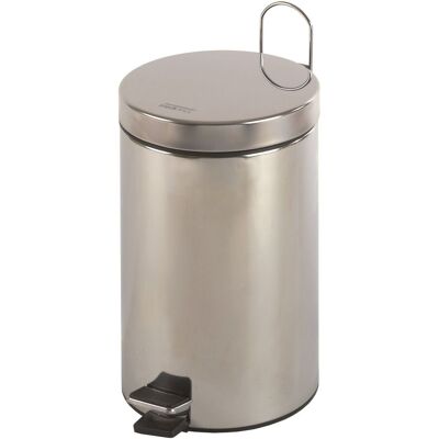 Mediclinics - Pp1312cs Cubo Pedal Redondo 12l Inox Satinado - Ref: Pp1312cs Mediclinics - Pp1312cs Cubo Pedal Redondo 12l Inox Satinado - Ref: Pp1312cs