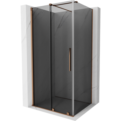 Mexen Velar Cabina De Ducha Corredera 120 X 80 Cm, Grafito, Oro Rosa - 871-120-080-41-60 Mexen Velar Cabina De Ducha Corredera 120 X 80 Cm, Grafito, Oro Rosa - 871-120-080-41-60