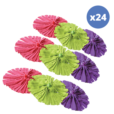 Msv - Pack De 24 Tiras De Fregona De Microfibra Msv - Pack De 24 Tiras De Fregona De Microfibra