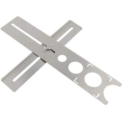 FOCTRO Localizador Universal Para Baldosas De Cerámica, Estampador Universal Para Herramientas De Mármol, Estampador Portátil Universal De Acero Inoxidable Con Longitud De 300 Mm, Tamaños De Perforación: 25 FOCTRO Localizador Universal Para Baldosas De Cerámica, Estampador Universal Para Herramientas De Mármol, Estampador Portátil Universal De Acero Inoxidable Con Longitud De 300 Mm, Tamaños De Perforación: 25