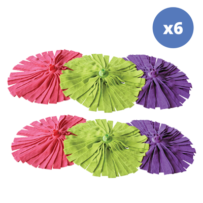Msv - Pack De 6 Tiras De Fregona De Microfibra Msv - Pack De 6 Tiras De Fregona De Microfibra