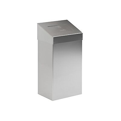 kaiserkraft Cubo de residuos - Acero inoxidable, 18L, Mate, Montaje en pared kaiserkraft Cubo de residuos - Acero inoxidable, 18L, Mate, Montaje en pared