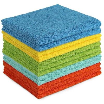 DPZO Juego De 5 Paños Y Toallitas De Microfibra, Más Suaves, Más Absorbentes, Sin Pelusa, Para El Hogar, La Cocina, El Coche, Techos Y Ventanas, 30 X 30 Cm. DPZO Juego De 5 Paños Y Toallitas De Microfibra, Más Suaves, Más Absorbentes, Sin Pelusa, Para El Hogar, La Cocina, El Coche, Techos Y Ventanas, 30 X 30 Cm.