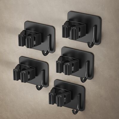 OEM Soporte De Pared Para Escobas, Soporte Adhesivo De Pared De 5 Piezas Con Gancho Y Sistema De Posicionamiento, Soporte De Pared Para Escobas, No Requiere Perforación Para Cocina, Baño, Jardín. OEM Soporte De Pared Para Escobas, Soporte Adhesivo De Pared De 5 Piezas Con Gancho Y Sistema De Posicionamiento, Soporte De Pared Para Escobas, No Requiere Perforación Para Cocina, Baño, Jardín.