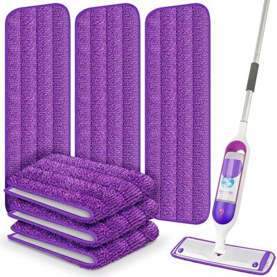 OEM Adecuadas Para Limpiar Las Fibras De La Mopa Con Pistola Pulverizadora Swiffer Powermop, Almohadillas De Repuesto Trapezoidales De Color Púrpura Para El Cabezal De La Mopa (3 Unidades). OEM Adecuadas Para Limpiar Las Fibras De La Mopa Con Pistola Pulverizadora Swiffer Powermop, Almohadillas De Repuesto Trapezoidales De Color Púrpura Para El Cabezal De La Mopa (3 Unidades).