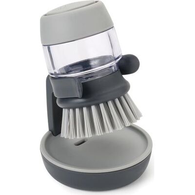 ENLENK Cepillo Para Platos Con Dispensador De Detergente Recargable Y Soporte De Almacenamiento, Gris ENLENK Cepillo Para Platos Con Dispensador De Detergente Recargable Y Soporte De Almacenamiento, Gris