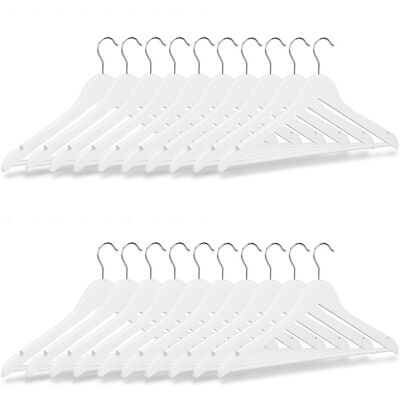 RELAXDAYS Pack De 100 Perchas Ropa, Colgadores Para Pantalones Y Camisas, Gancho Con Giro De 360°, 23 X 44 X 1 Cm, Blanco RELAXDAYS Pack De 100 Perchas Ropa, Colgadores Para Pantalones Y Camisas, Gancho Con Giro De 360°, 23 X 44 X 1 Cm, Blanco