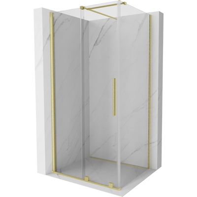Mexen Velar Cabina De Ducha Corredera 90 X 120 Cm, Transparente, Dorado Cepillado - 871-090-120-01-55 Mexen Velar Cabina De Ducha Corredera 90 X 120 Cm, Transparente, Dorado Cepillado - 871-090-120-01-55