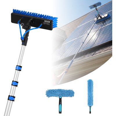 Vevor Kit De Limpieza De Paneles Solares Con Pertiga Telescópica 6,06m, Cabezal Giratorio, Dispensador De Jabón, Suministro De Agua, Kit De Cepillo De Limpieza Con Manguera 20 M Para Terrazas Ventanas Vevor Kit De Limpieza De Paneles Solares Con Pertiga Telescópica 6,06m, Cabezal Giratorio, Dispensador De Jabón, Suministro De Agua, Kit De Cepillo De Limpieza Con Manguera 20 M Para Terrazas Ventanas