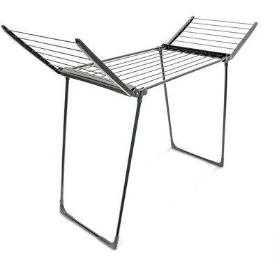 Relaxdays - Tendedero Plegable, Soporte Secar Ropa, De Pie, 104x169x54,5 Cm, Extensible, Longitud De Tendido: 13 M, Negro Relaxdays - Tendedero Plegable, Soporte Secar Ropa, De Pie, 104x169x54,5 Cm, Extensible, Longitud De Tendido: 13 M, Negro