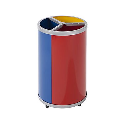 VAR Papeleras Redondo Capacidad 3 X 30 L VAR Papeleras Redondo Capacidad 3 X 30 L