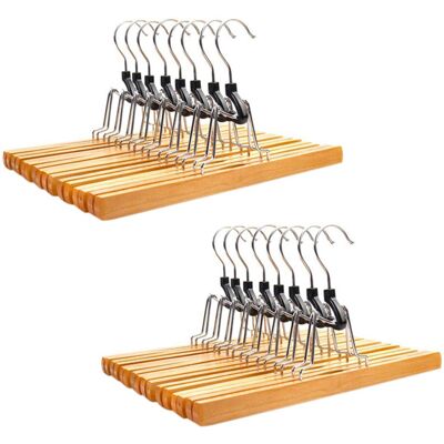 OEM Juego De 16 Perchas De Madera Antideslizantes Con Rotación De 360 Grados Y Ganchos. OEM Juego De 16 Perchas De Madera Antideslizantes Con Rotación De 360 Grados Y Ganchos.